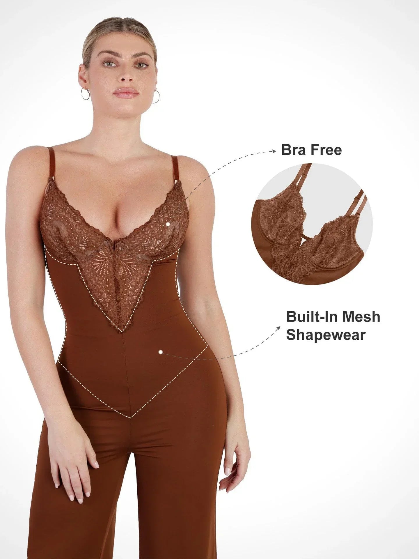 Lace Shapewear Jumpsuit™ - Trendy and Flattering Silhouette